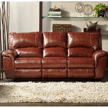 Dual Power Reclining Sofa with Pillow Arms